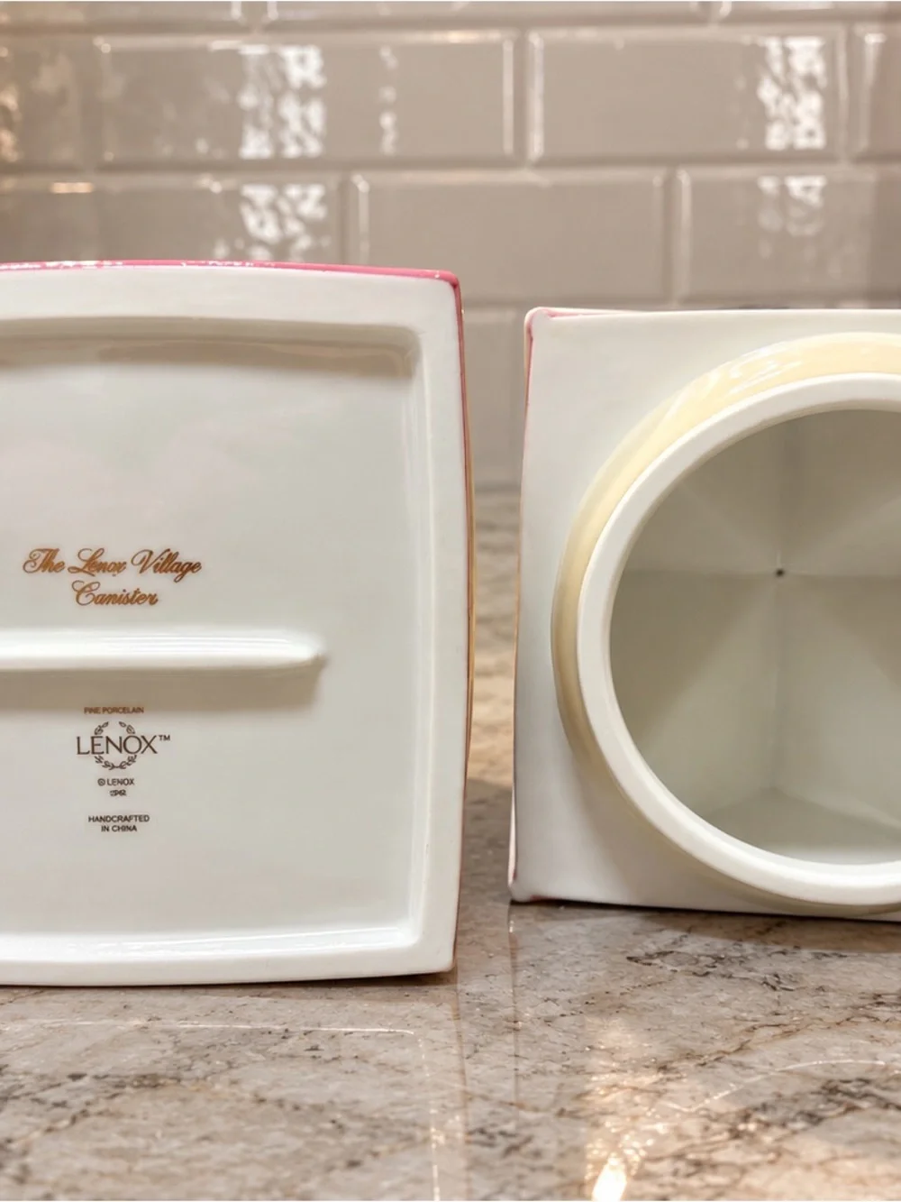 Lenox Spice Village Sugar Canister Sweet Shoppe | 1990 Village Collection